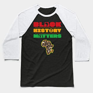 Proud of my Roots Black History Month Baseball T-Shirt